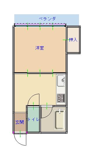 コーポウチダの間取り