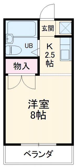 静岡県静岡市清水区折戸４（アパート）の賃貸物件の間取り