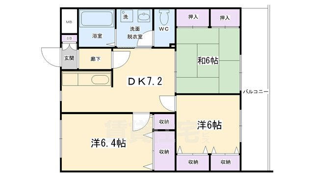 パレス花園の間取り