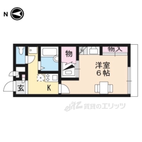 長浜市平方南町のアパートの間取り