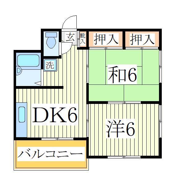 我孫子市新々田のマンションの間取り