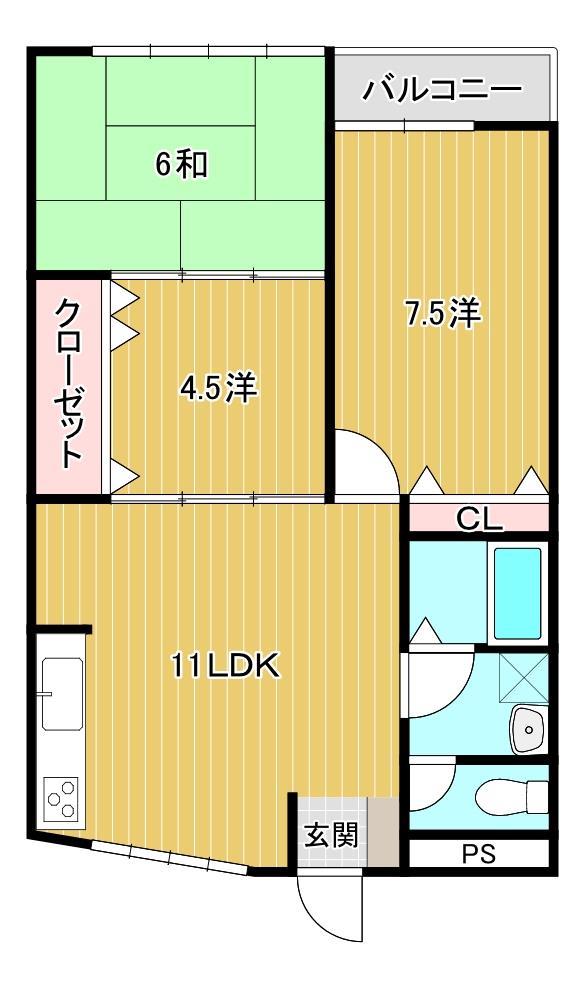 鳳幸マンションの間取り