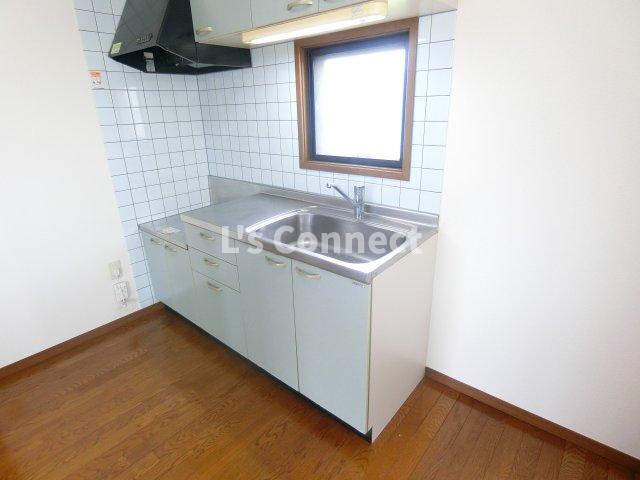 キッチン　２口ガスコンロ設置可能なキッチン。