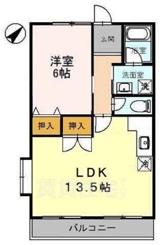 グリーンヒル山の街の間取り