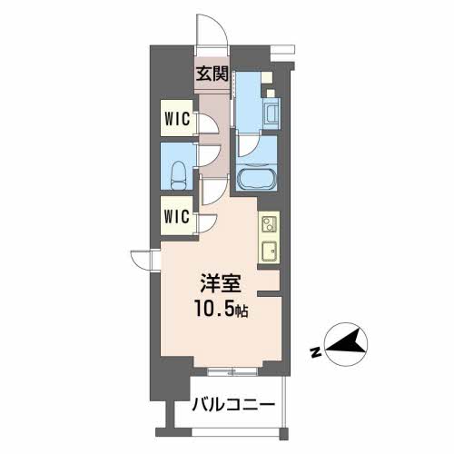 広島市中区十日市町のマンションの間取り