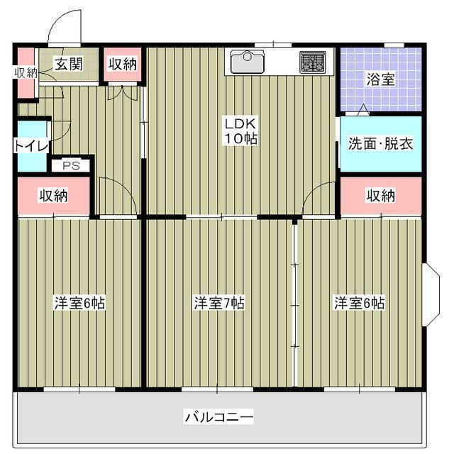 【ロイヤルプラザ高田の間取り】