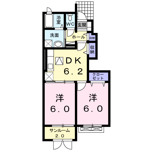 シャルマン　ハイツIIIの間取り