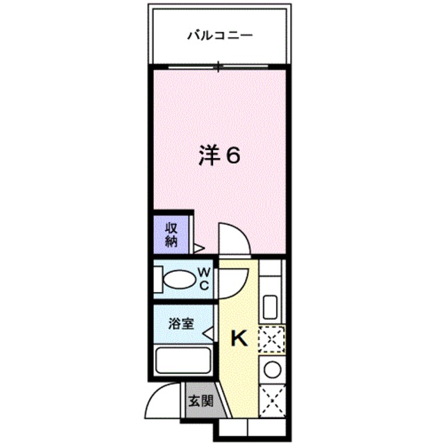 京都市上京区中務町のマンションの間取り