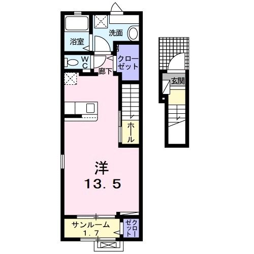 堤町アパート（０２７６２３９０１）の間取り