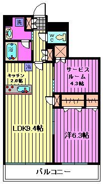 戸田市本町のマンションの間取り