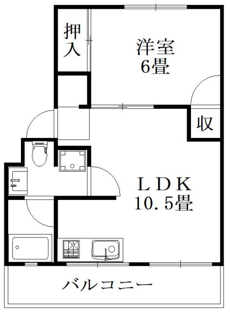 アンカーアパートメントの間取り