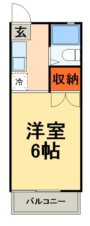 船橋市前原西のアパートの間取り