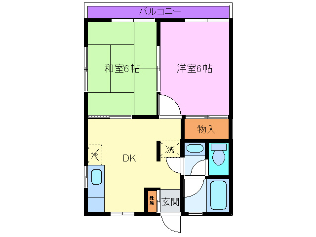 田方郡函南町仁田のアパートの間取り