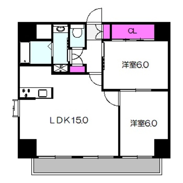 【コーシン片町の間取り】