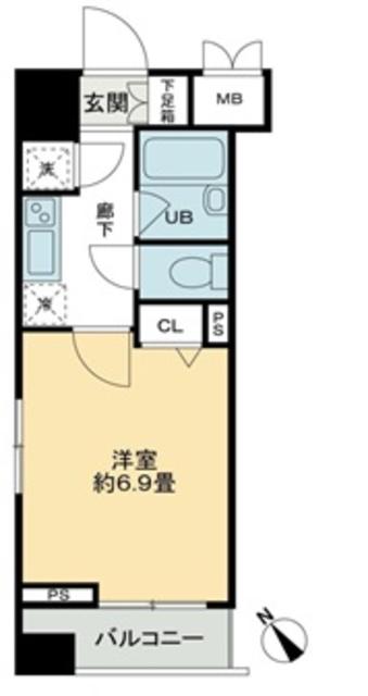 大田区蒲田のマンションの間取り