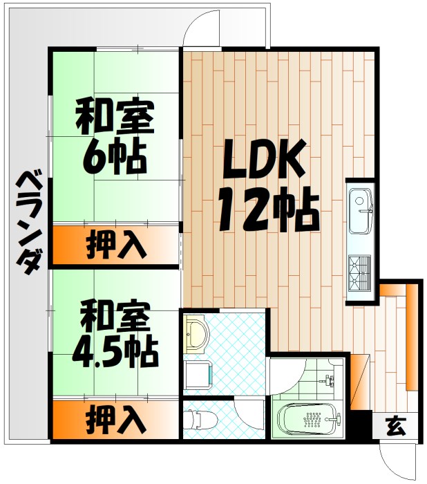 天神島スカイマンションの間取り