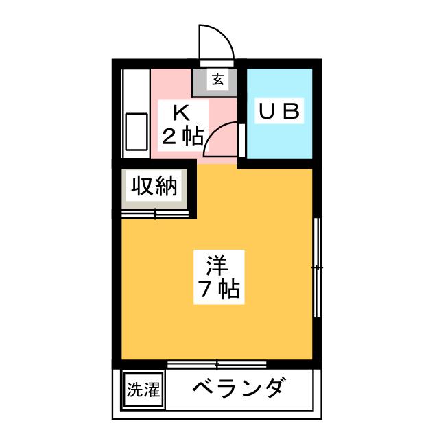 中津川ハイム１の間取り