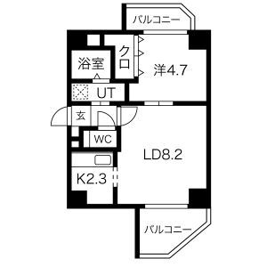 リーフガーデンの間取り