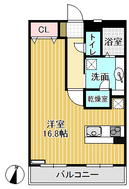 パルティール土屋の間取り