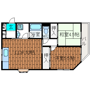 ファゼンダ宮野の間取り