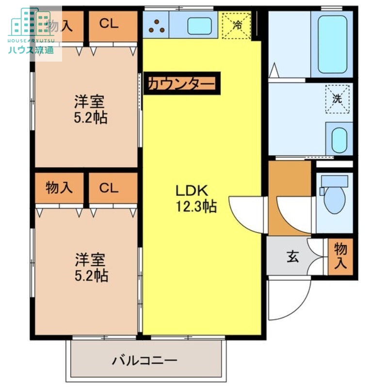 セジュールM A棟の間取り