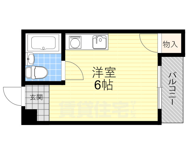 吹田市南正雀のマンションの間取り