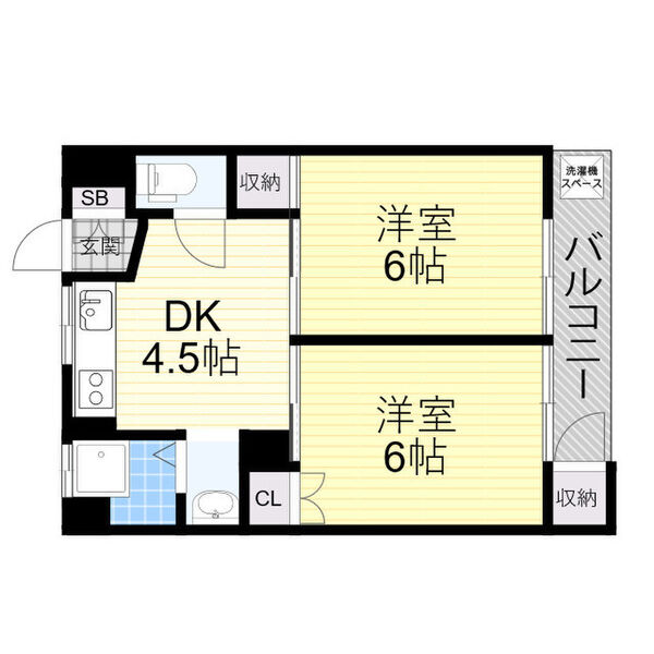 浮島マンションの間取り