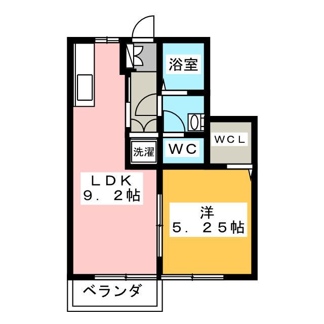 市川ハイツＮＯ２の間取り