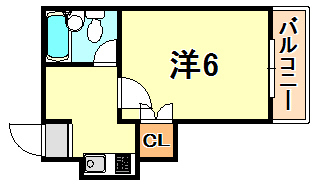 神戸市垂水区清水通のマンションの間取り