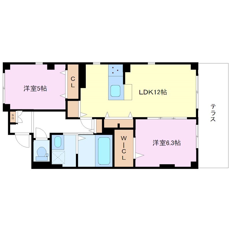 鎌倉市御成町のマンションの間取り