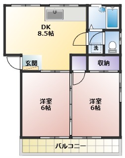 メゾン山岡の間取り