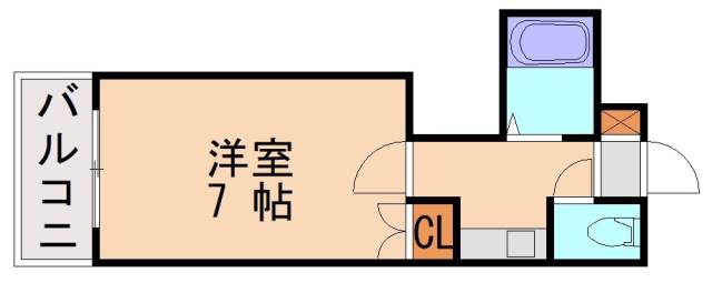 福岡市東区若宮のマンションの間取り