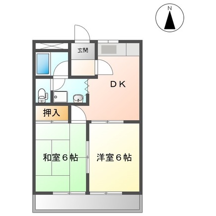 ツインハイムミサトの間取り