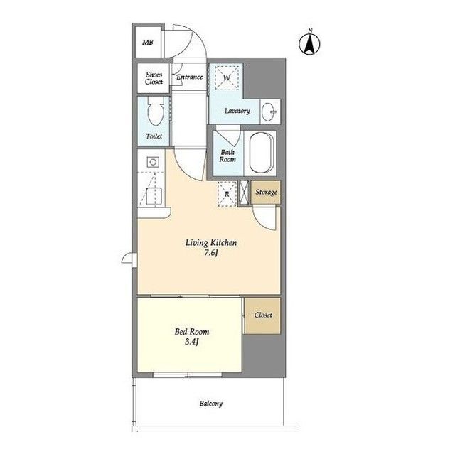 【川口市金山町のマンションの間取り】