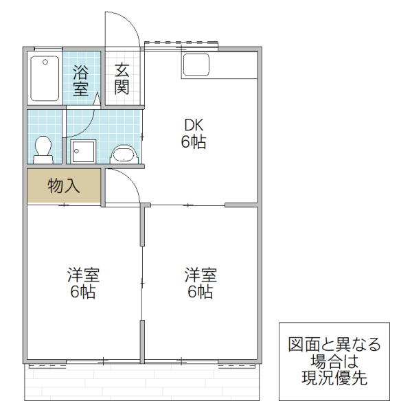 大東ハイツ 11号棟の間取り