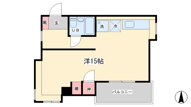 平和通りハイツの間取り