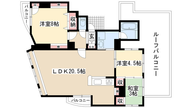 ＴＫボヌールの間取り