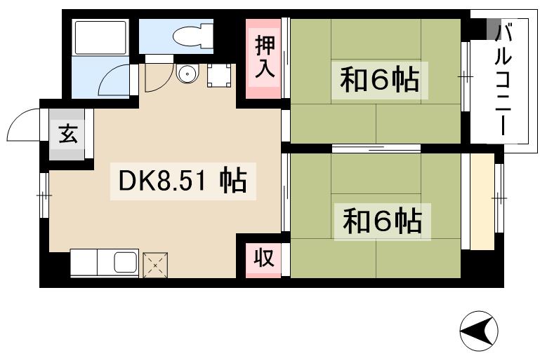 ソレイユ大曽根の間取り