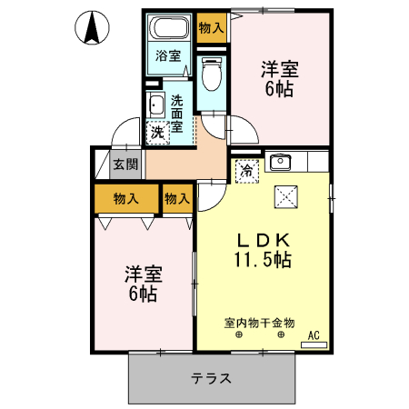 ルピナＫ Ｓ　ＡＢＣ　Cの間取り