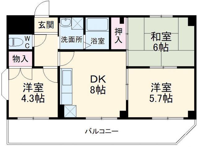 メゾンメリオールの間取り