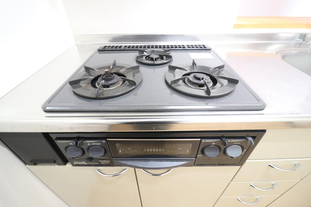 眺望　憧れの三ツ口コンロで料理の腕が上がりますね