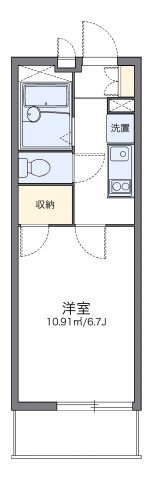 レオパレスアイリス今本町通の間取り