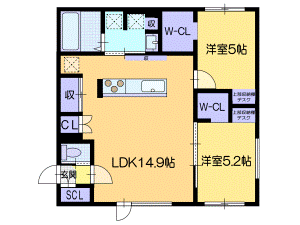 仮）ノルフィーノ美園IIの間取り