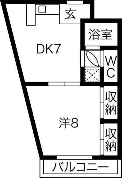 名古屋市西区新道のマンションの間取り