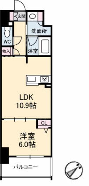 シャーメゾンステージ呉中央の間取り