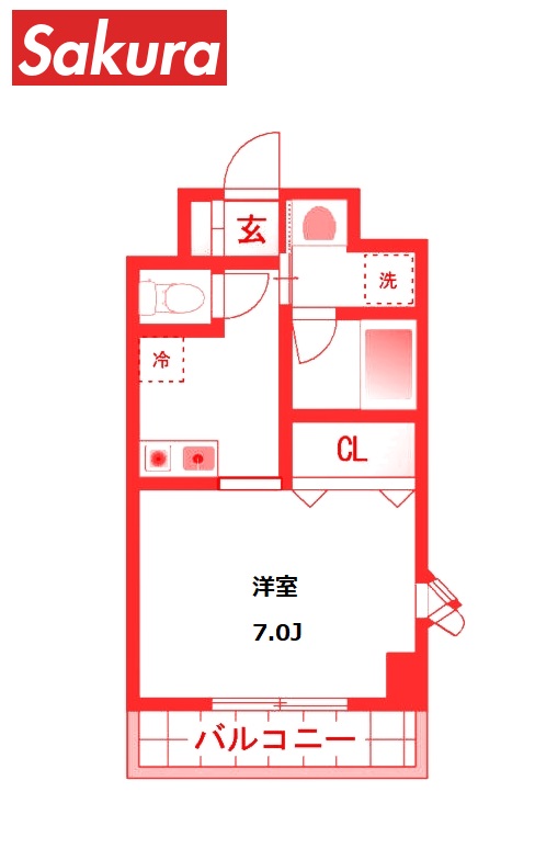 サニーフラットの間取り