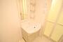 洗面設備　脱衣スペースもあります