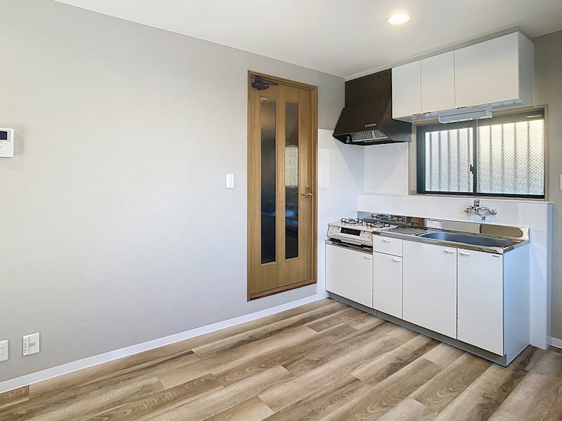 キッチン　2口ガスコンロ付き♪