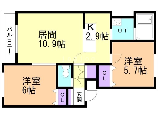 ヴェルシーナ南平岸の間取り