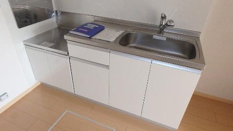 キッチン　２口ガスコンロが置ける流し台♪